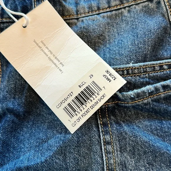 Frame Cut Off Pocket Denim Shorts - 8 - Picture 4 of 8